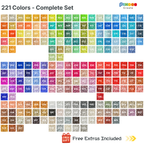 221 Colors Complete Set Fuse Beads Collection~221000pcs