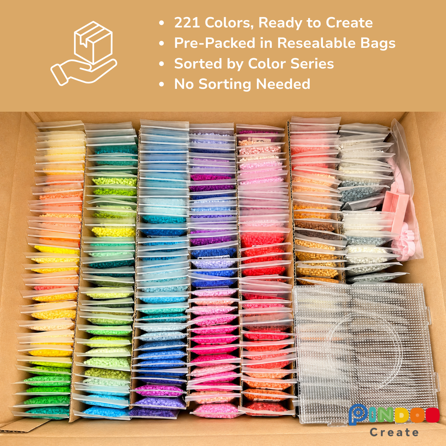 221 Colors Complete Set Fuse Beads Collection