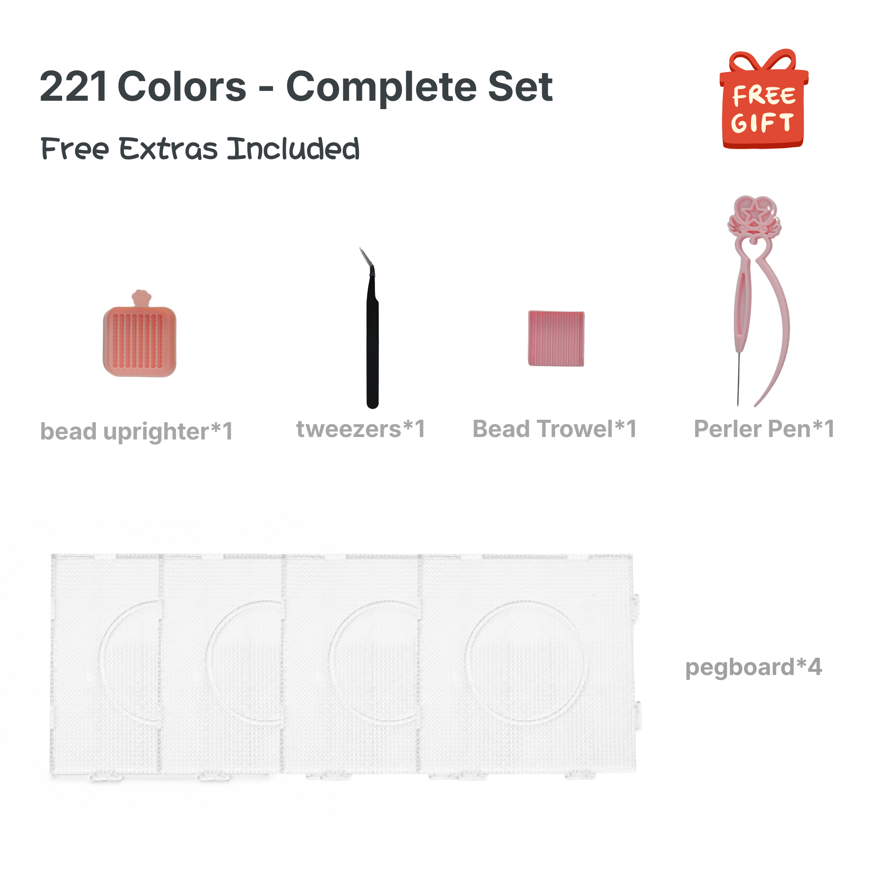 221 Colors Complete Set Fuse Beads Collection