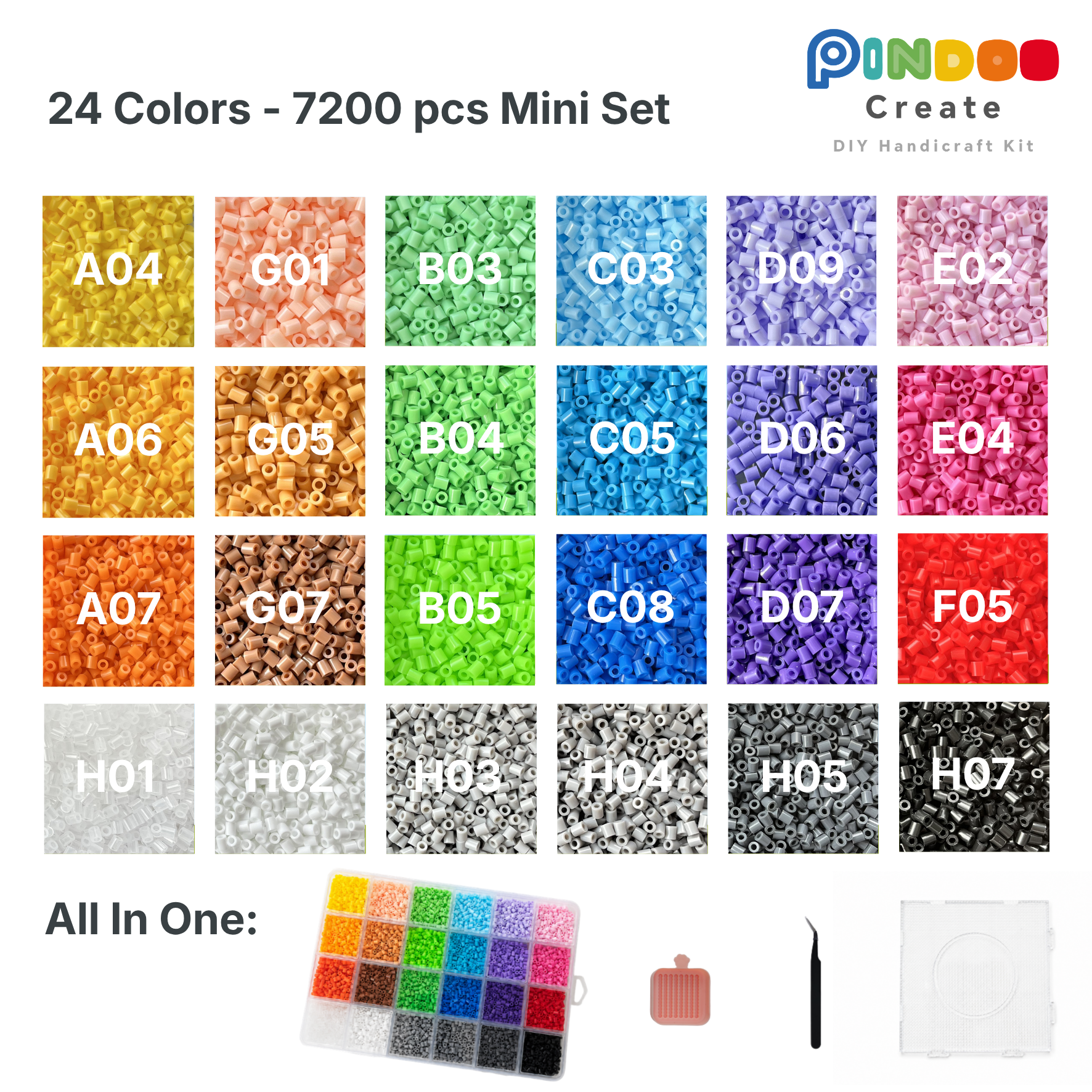 24 Colors 7200 pcs Mini Set