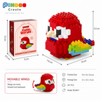 Macaw, Mini Brick Cute Bird