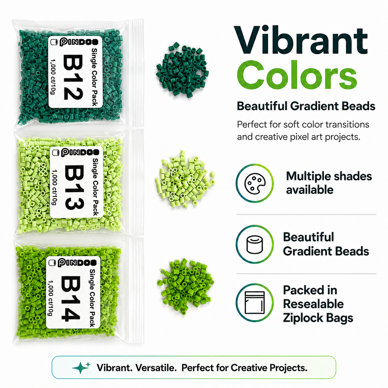 96 Colors Pro Set Fuse Beads Collection
