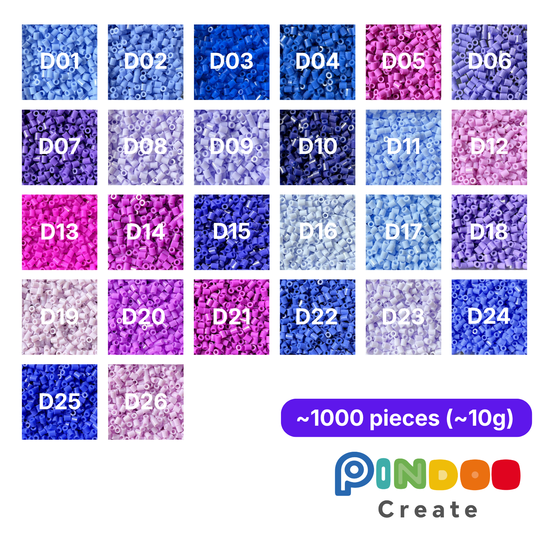 Pindoo Pack 10g(~1000) - D Serie