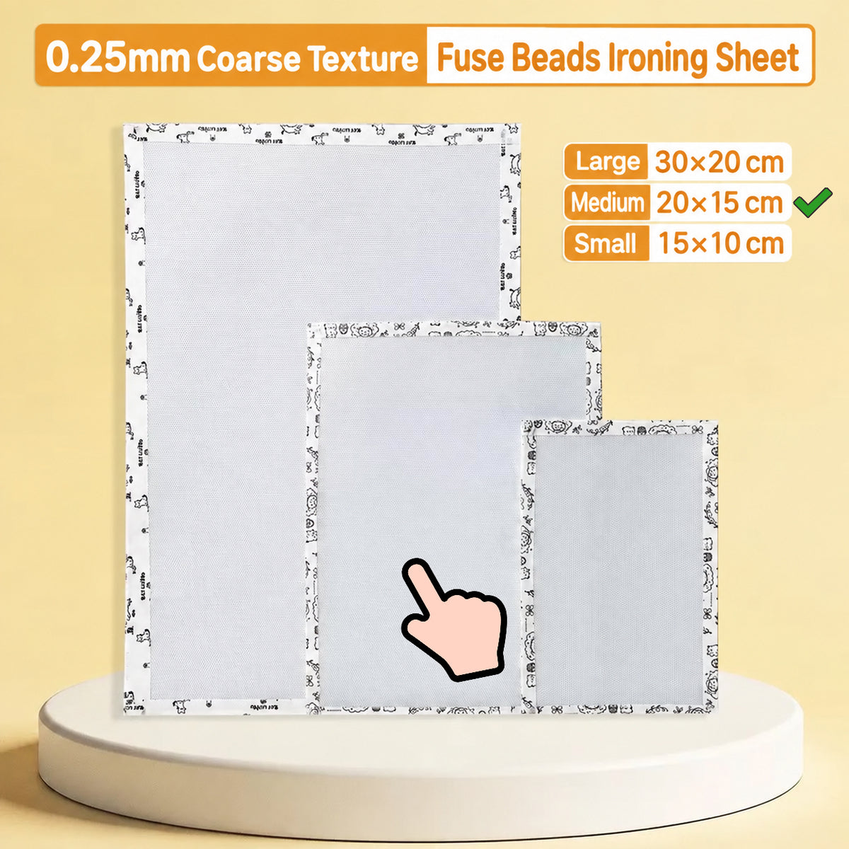 Textured Fuse Beads Ironing Sheet