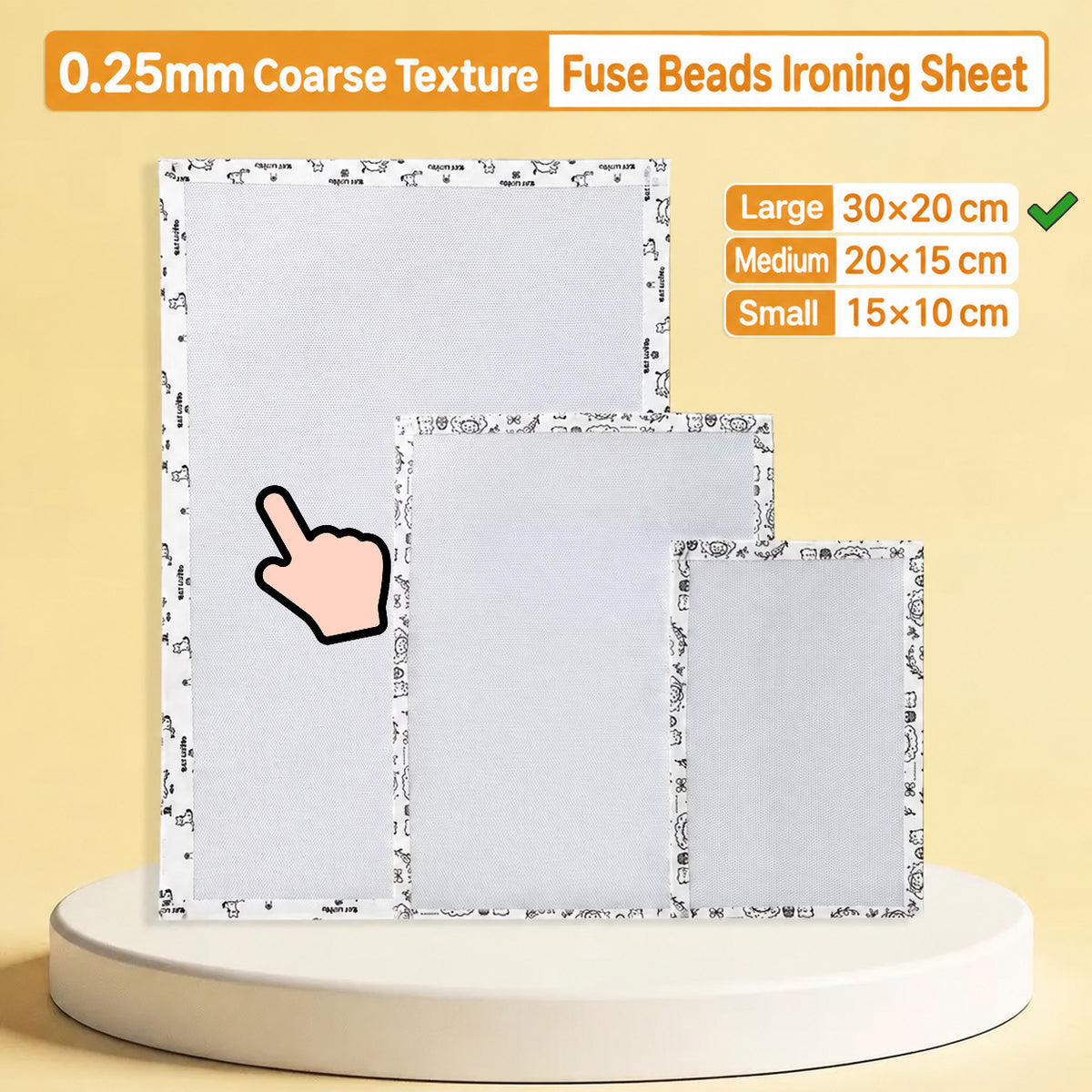 Textured Fuse Beads Ironing Sheet