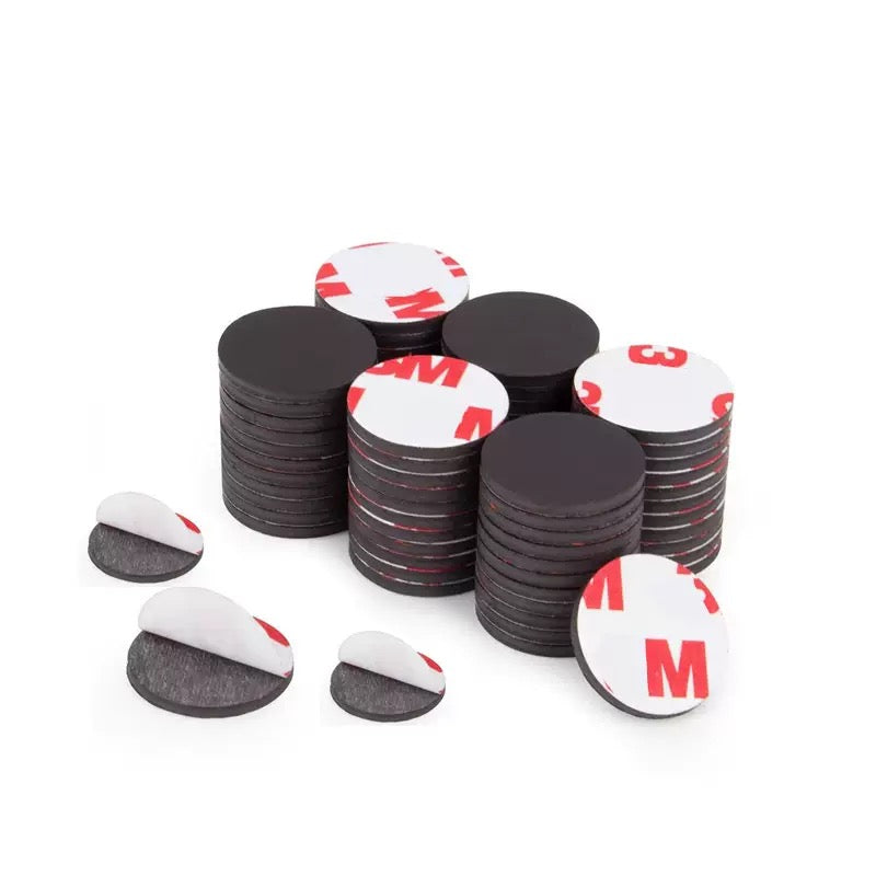 25 x 2 mm Flat Round Craft Magnets Self-adhesive for DIY & Crafts