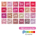 Pink, Rose and Blush 2.6mm Mini Fuse Beads 10g Refill / Approx. 1,000 Beads