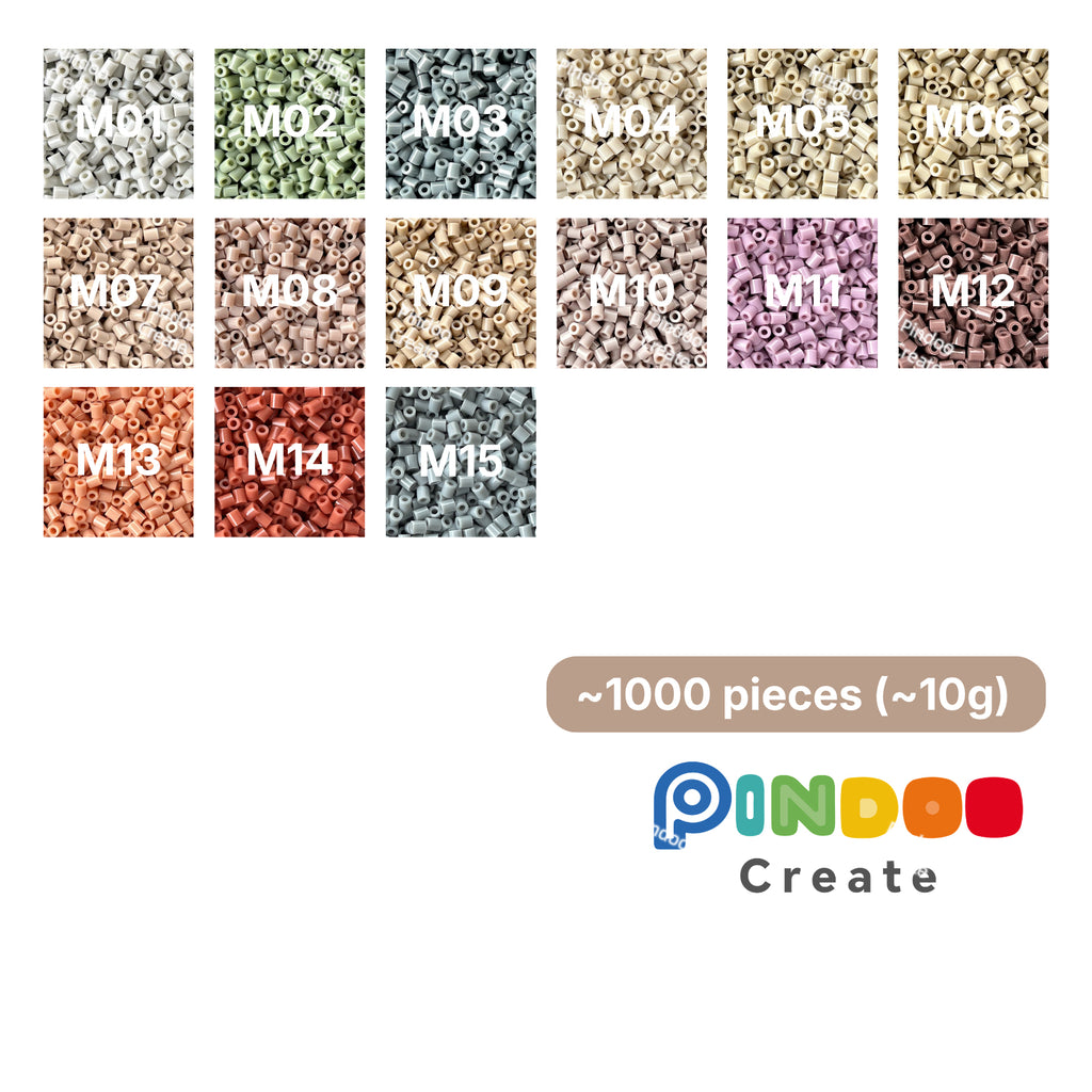 Natural Earth Tones 2.6mm Mini Fuse Beads 10g Refill / Approx. 1,000 Beads