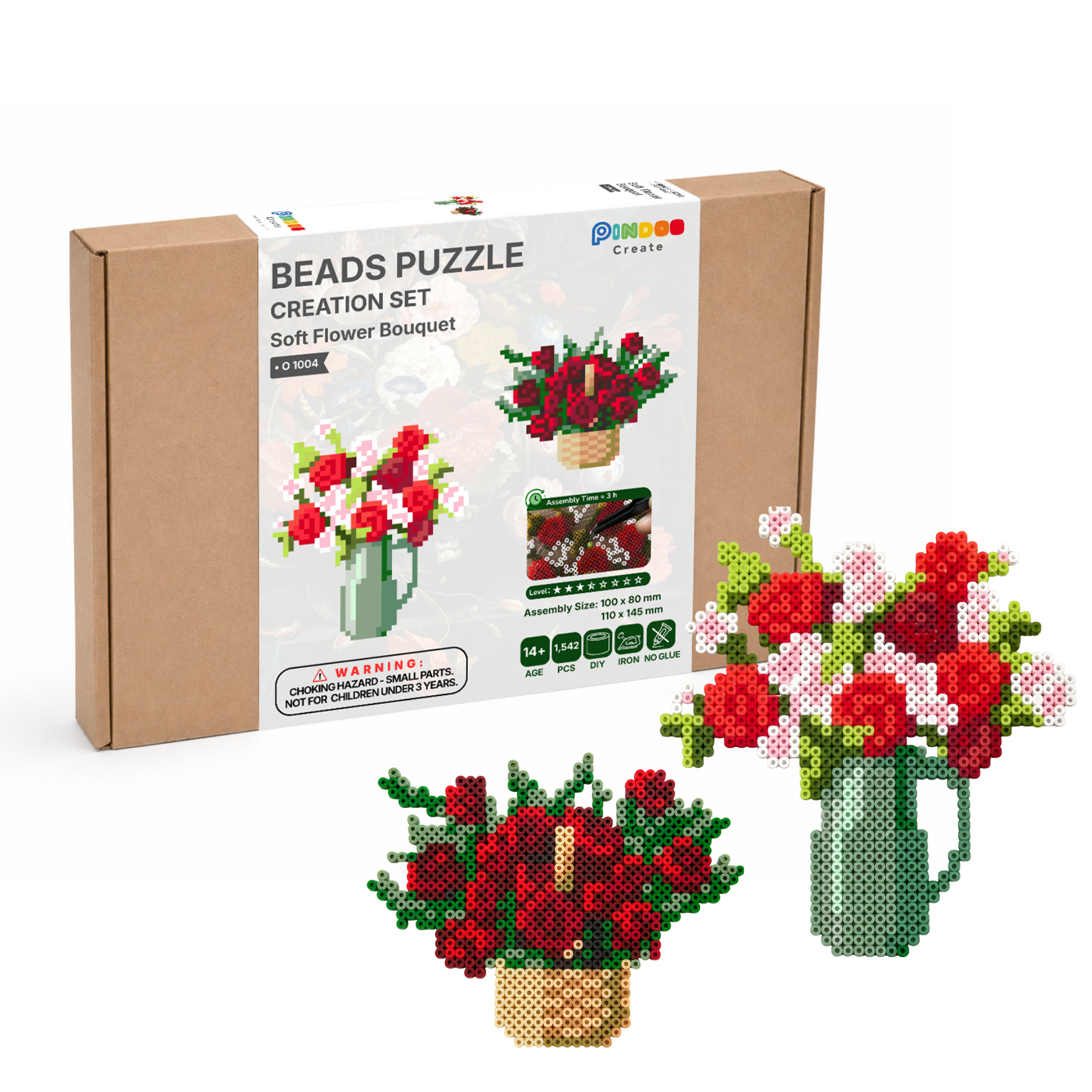 Soft Flower Bouquet - Floral Bead Puzzle Series