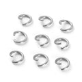 30pcs 8mm Silvery Open Jump Rings Jewelry Additions